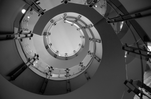 Spiral Starcase Black and White